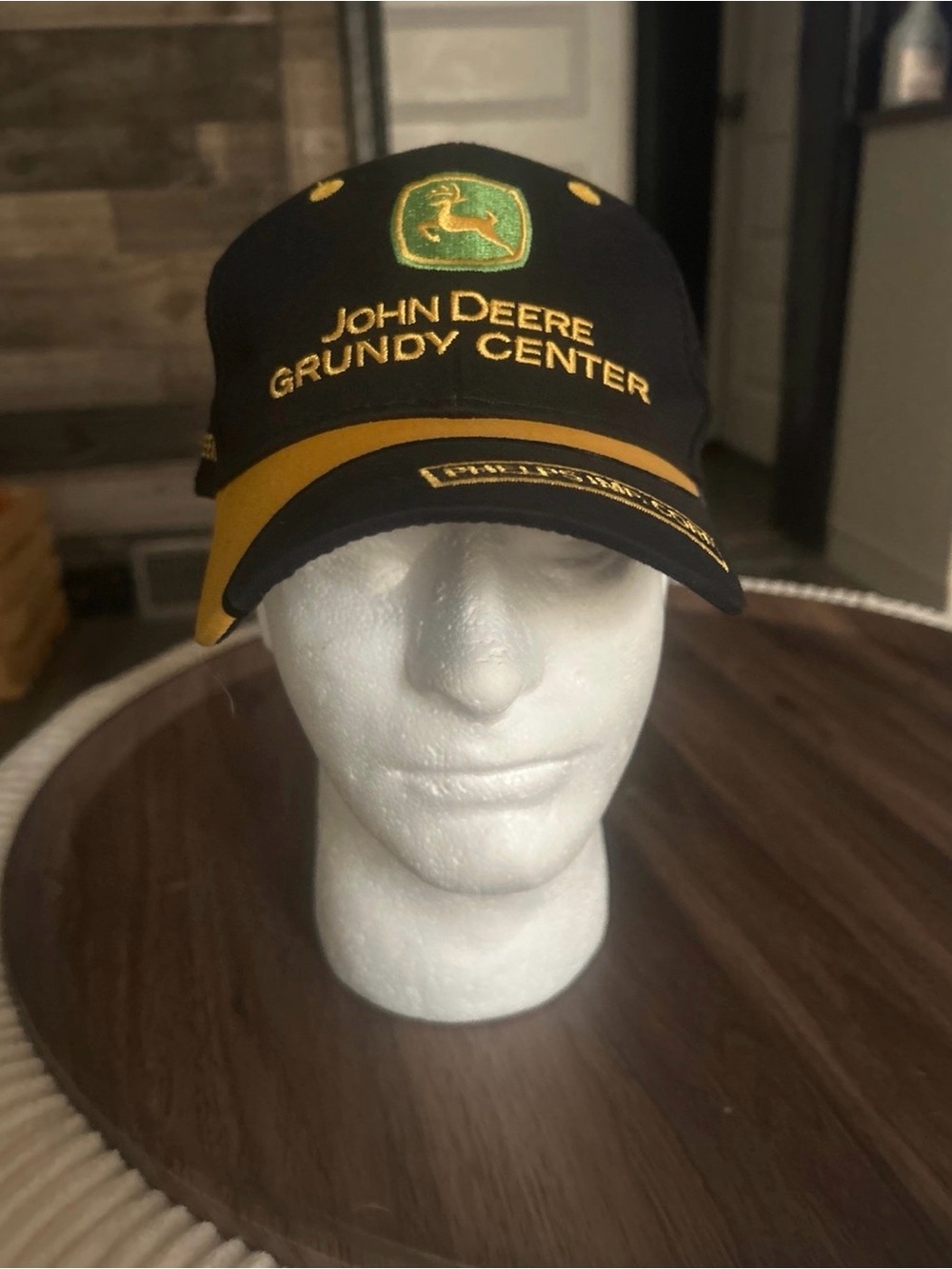 John Deere Black, Yellow and Green Embroidered Logo Cap